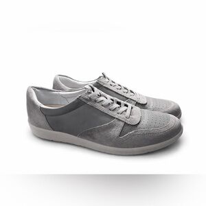 Vionic Karigan Sneakers Women’s 8 Gray Slate Leather Nubuck Comfort Shoes size 8